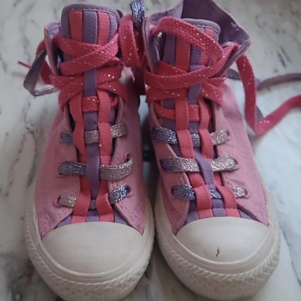 Converse Kids Pink & Purple Sneakers